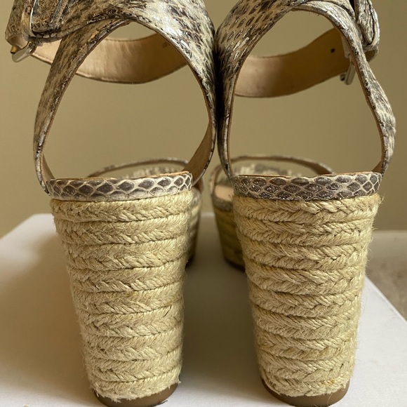 Via Spiga Nemy Snake Embossed Espadrille Sandal - Picture 6 of 7